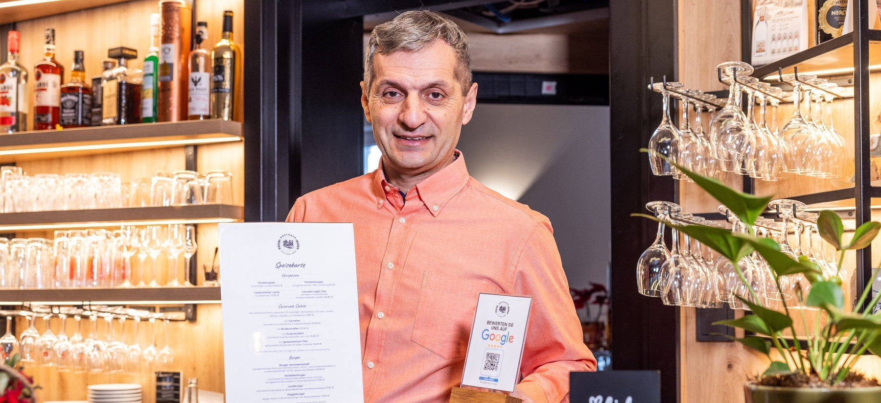 Ein stilvolles Highlight für jedes Restaurant: Die HMF Tischaufsteller im Einsatz