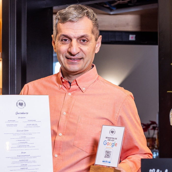 Ein stilvolles Highlight für jedes Restaurant: Die HMF Tischaufsteller im Einsatz