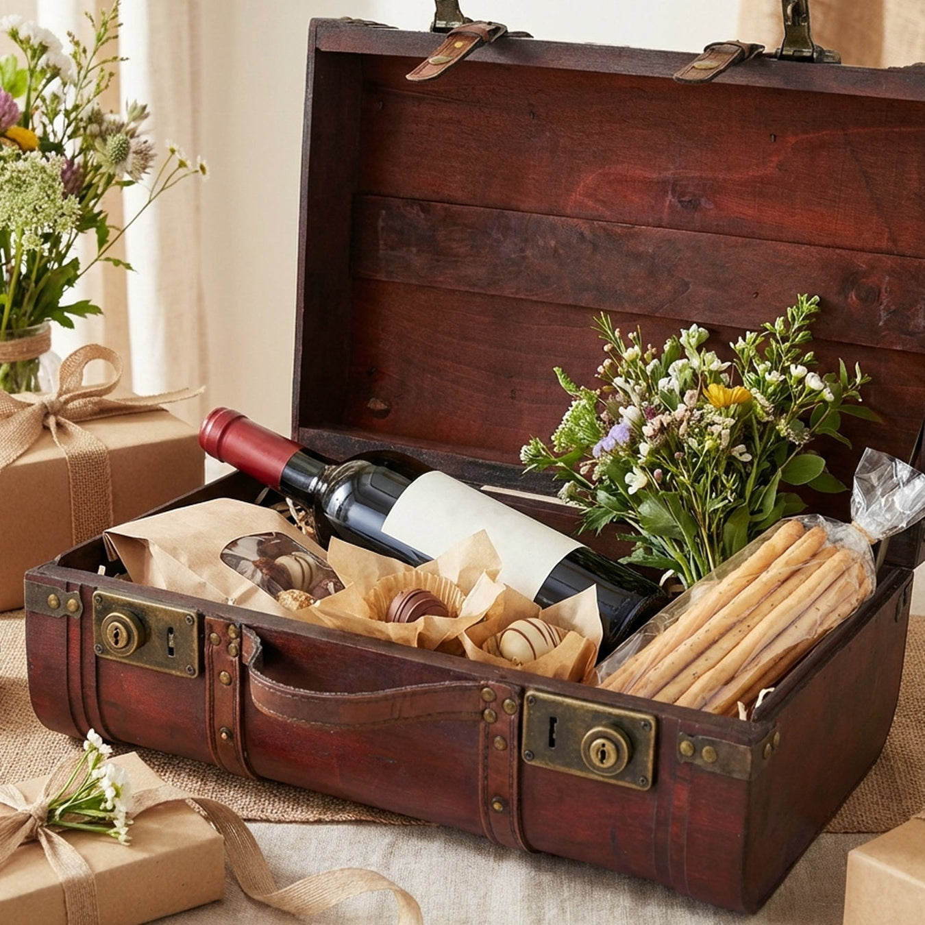 Schatztruhen, Holzkoffer, Körbe und Aufbewahrungsboxen uvm. von HMF