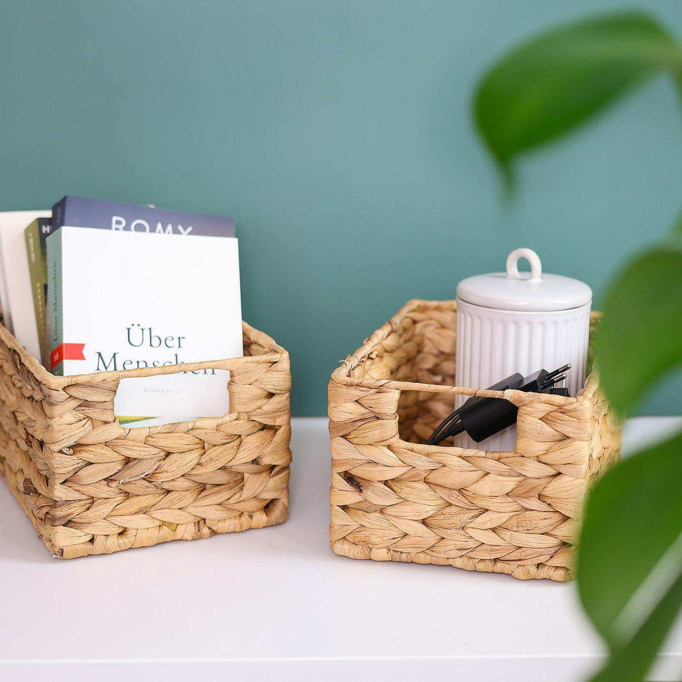 Natürliche Produkte bei HMF, Körbe aus Wasserhyazinthe, Seegras und Baumwolle, Biomülleimer uvm.