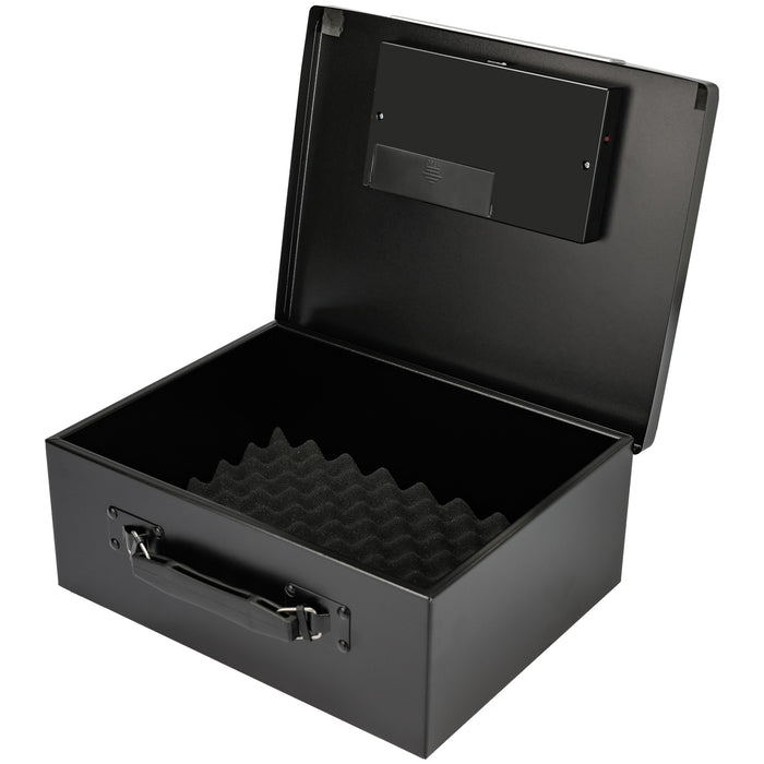 Dokumentensafe mit Elektronikschloss von HMF in Schwarz