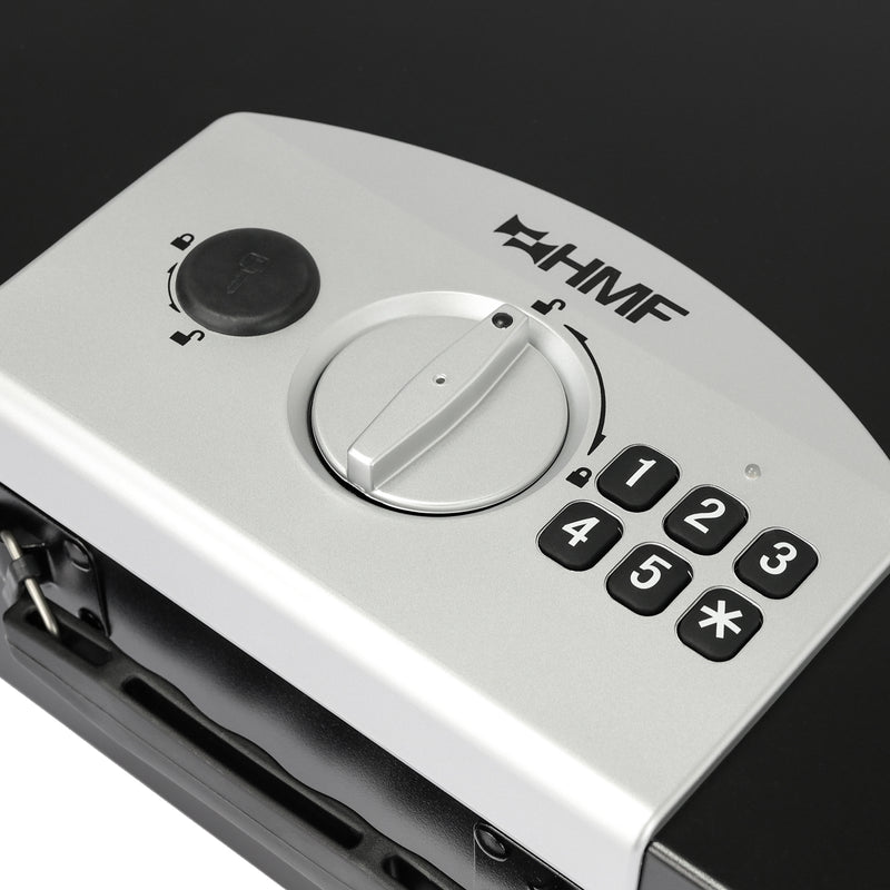 Dokumentensafe mit Elektronikschloss von HMF in Schwarz