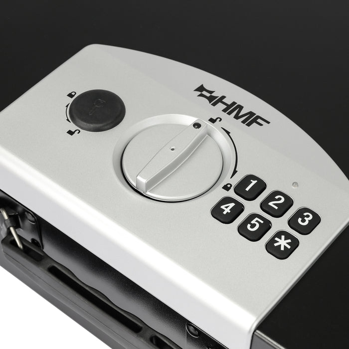 Dokumentensafe mit Elektronikschloss von HMF in Schwarz