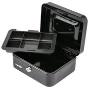 Geldkassette Münzeinsatz HMF 10120 20 x 16 x 9 cm Schwarz