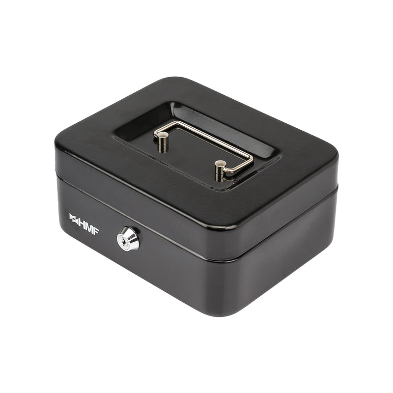 Geldkassette Münzeinsatz HMF 10120 20 x 16 x 9 cm Schwarz