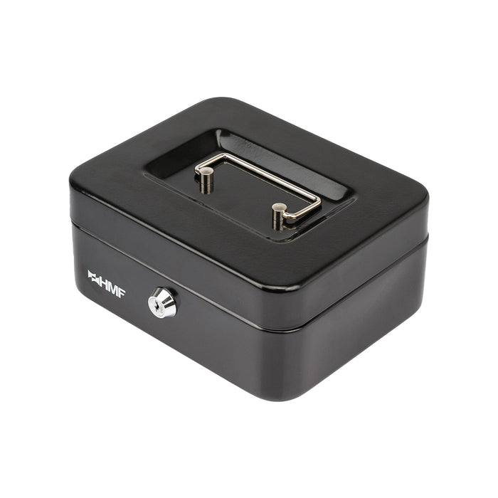 Geldkassette Münzeinsatz HMF 10120 20 x 16 x 9 cm Schwarz