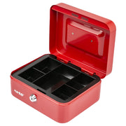 Geldkassette Münzeinsatz HMF 10120 20 x 16 x 9 cm Rot