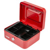 Geldkassette Münzeinsatz HMF 10120 20 x 16 x 9 cm Rot