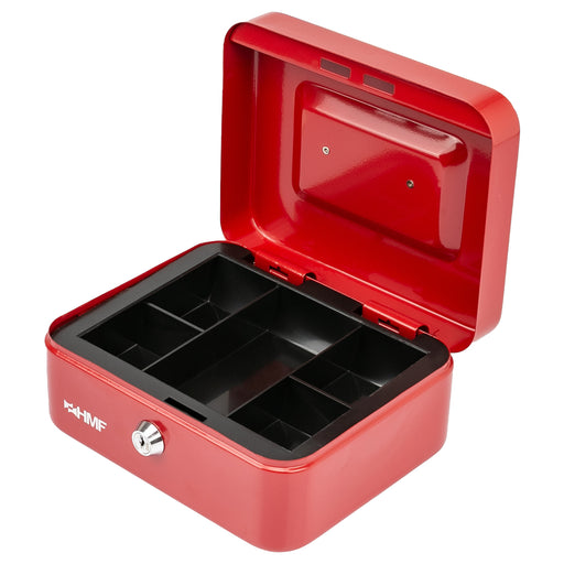 Geldkassette Münzeinsatz HMF 10120 20 x 16 x 9 cm Rot