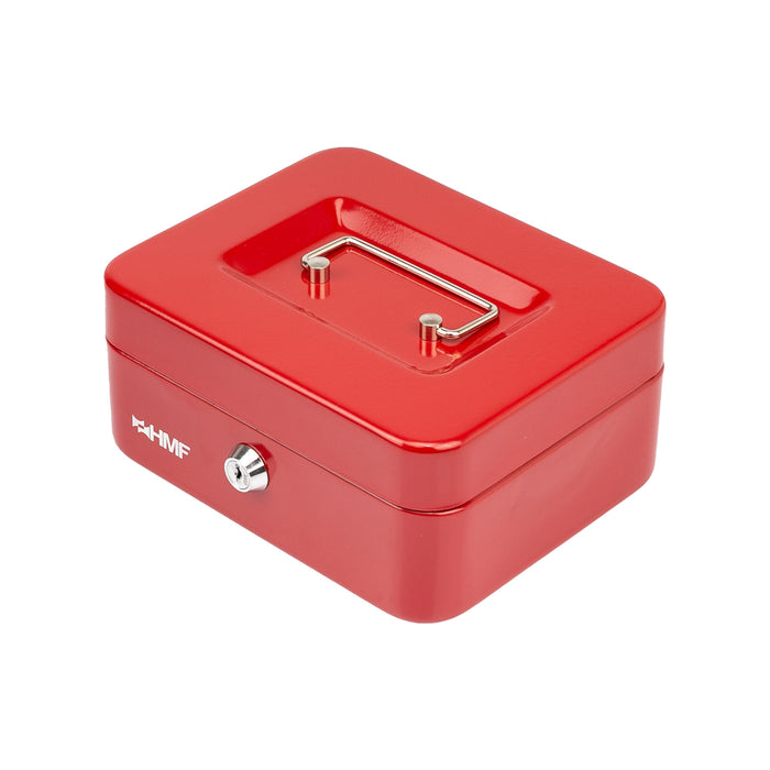 Geldkassette Münzeinsatz HMF 10120 20 x 16 x 9 cm Rot