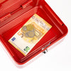 Geldkassette Münzeinsatz HMF 10120 20 x 16 x 9 cm Rot