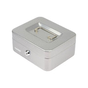 Geldkassette Münzeinsatz HMF 10120 20 x 16 x 9 cm Silber