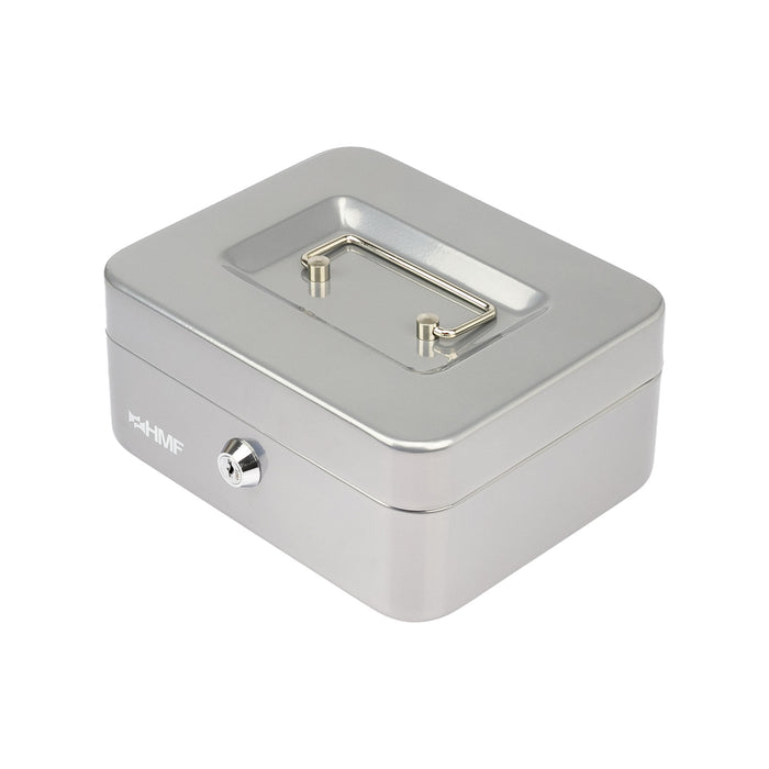 Geldkassette Münzeinsatz HMF 10120 20 x 16 x 9 cm Silber