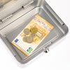 Geldkassette Münzeinsatz HMF 10120 20 x 16 x 9 cm Silber