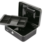 Geldkassette Münzeinsatz HMF 10125 25 x 18 x 9 cm Schwarz