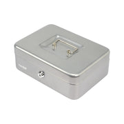 Geldkassette Münzeinsatz HMF 10125 25 x 18 x 9 cm Silber
