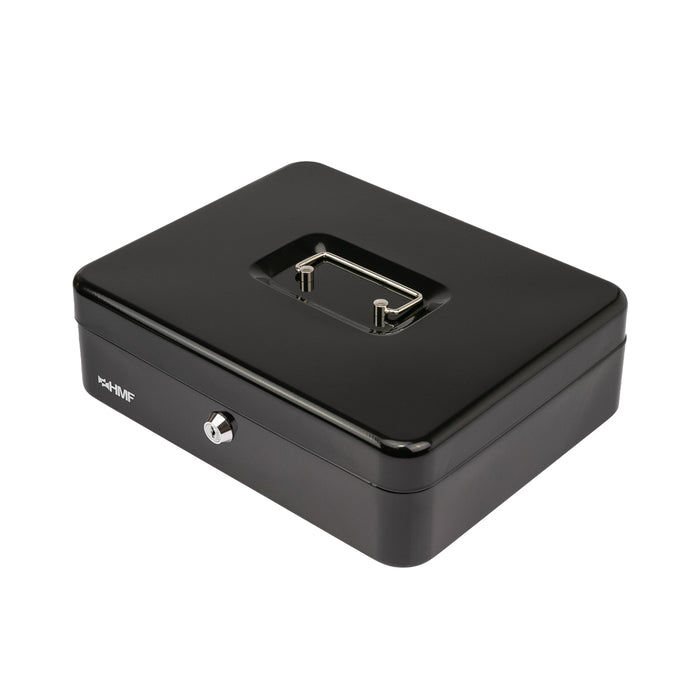 Geldkassette Münzeinsatz HMF 10130 30 x 24 x 9 cm Schwarz