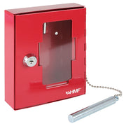 Notschlüsselkasten mit einem Glasbruchhammer von HMF in Rot