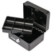 Geldkassette Münzeinsatz HMF 10215 15 x 12 x 8 cm schwarz