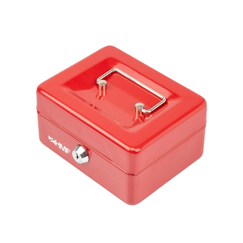 Geldkassette Münzeinsatz HMF 10215 15 x 12 x 8 cm Rot