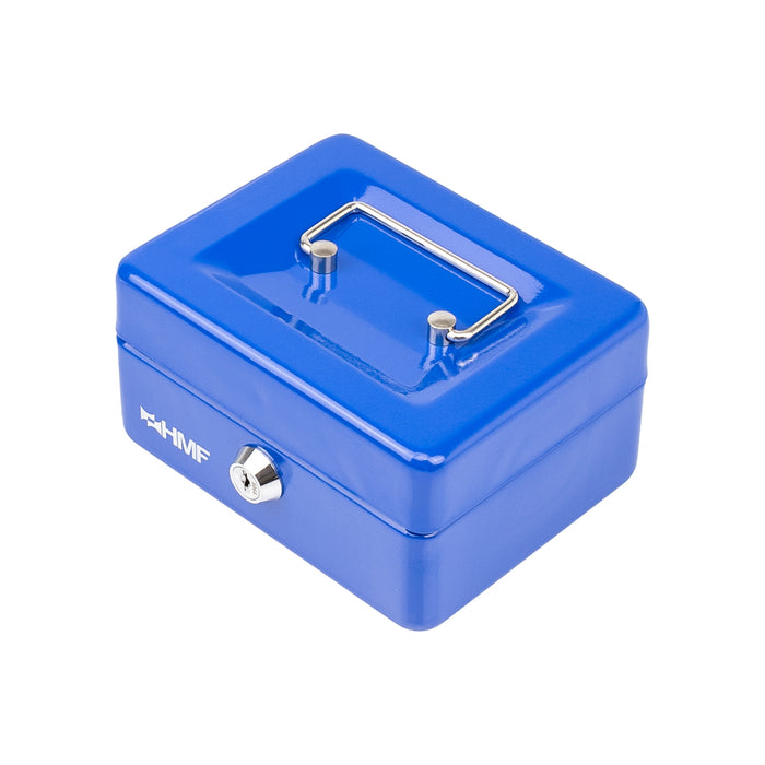 Geldkassette Münzeinsatz HMF 10215 15 x 12 x 8 cm Blau