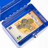 Geldkassette Münzeinsatz HMF 10215 15 x 12 x 8 cm Blau