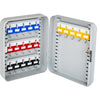 HMF Schlüsselkasten klein aus Stahl, abschließbarer Schlüsselschrank, 20 Schlüsselhaken, Lichtgrau