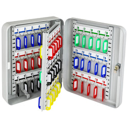 HMF Schlüsselkasten Schlüsselschrank abschließbar Metall 15-60Haken Schlüsselbox