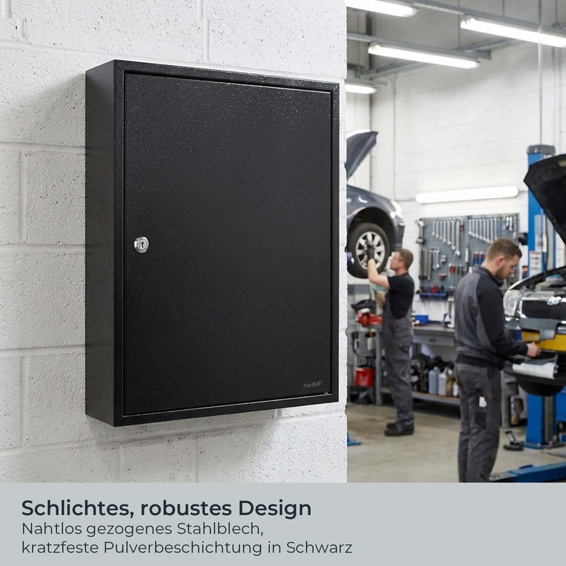 Schlüsselschrank mit 100 Haken von HMF in Lichtgrau