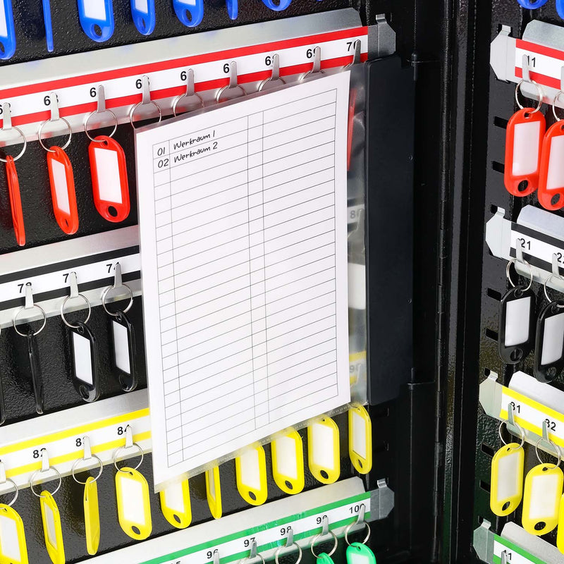 Schlüsselschrank mit 100 Haken von HMF in Lichtgrau