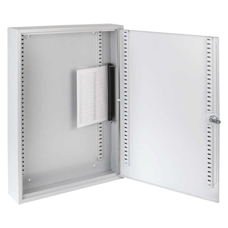 HMF 135100-07 Schlüsselschrank 100 Haken Lichtgrau leer