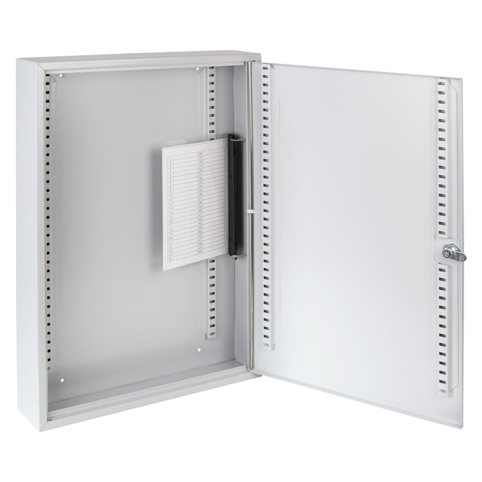 HMF 135100-07 Schlüsselschrank 100 Haken Lichtgrau leer