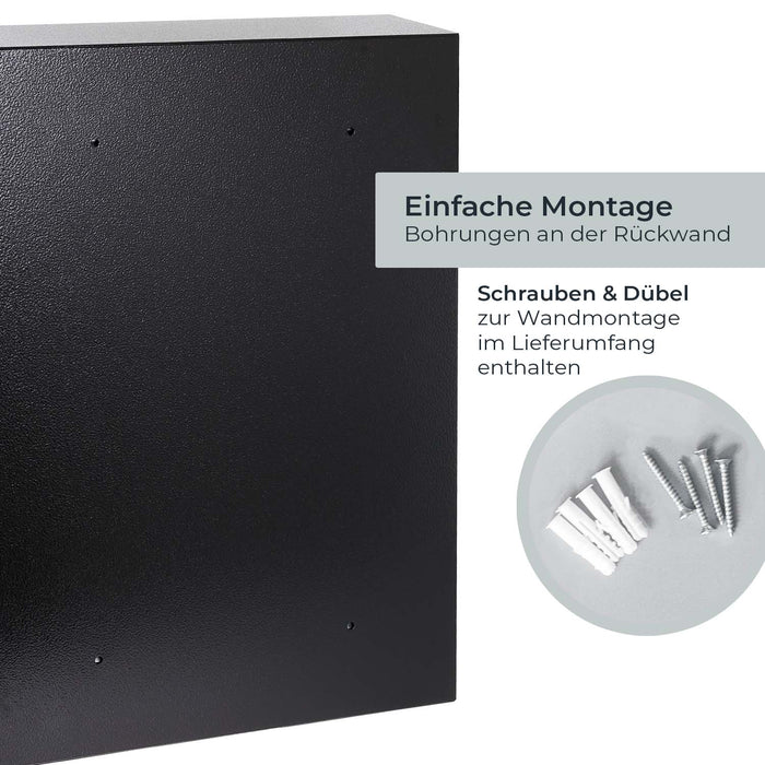 Schlüsselschrank mit 200 Haken von HMF in schwarz