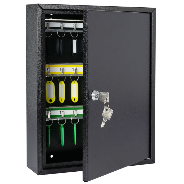 HMF 13542-02 Schlüsselschrank 42 Haken Schwarz