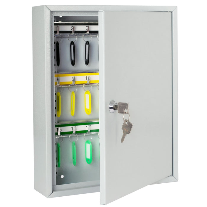 HMF 13542-07 Schlüsselschrank 42 Haken Lichtgrau