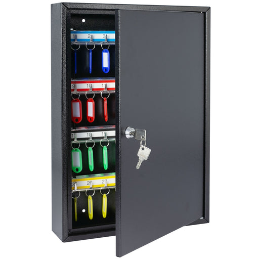 HMF 13564-07 Schlüsselschrank 64 Haken Schwarz