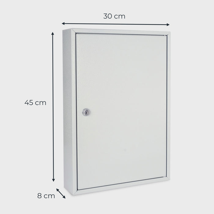 Schlüsselschrank mit 64 Haken von HMF in Lichtgrau