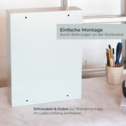 Schlüsselschrank 42 Haken Zahlenschloss HMF 13642-07 Lichtgrau