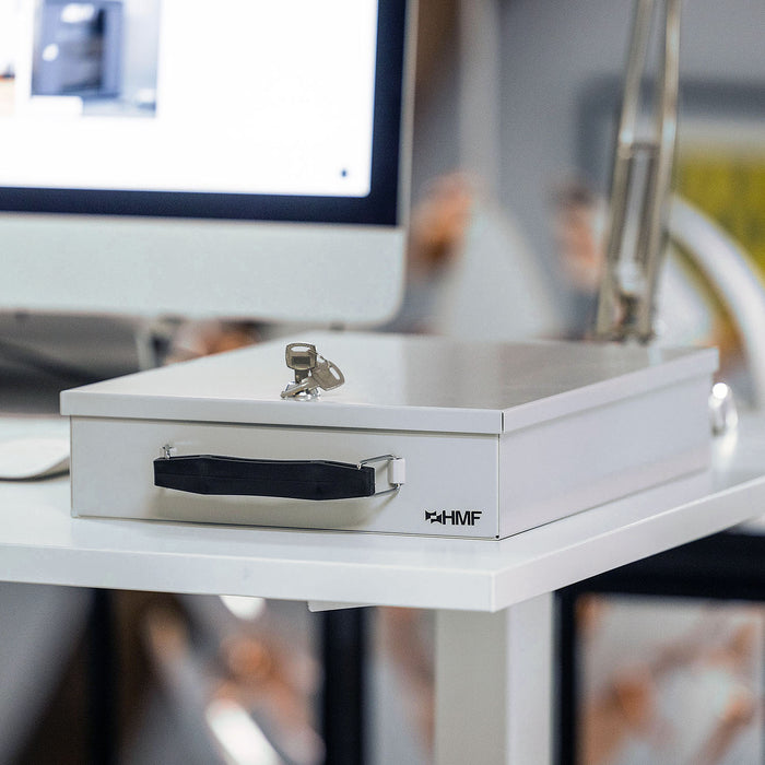 Dokumentenkassette in DIN A5 von HMF in Lichtgrau