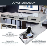 Dokumentenkassette in DIN A5 von HMF in Lichtgrau