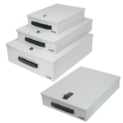 Dokumentenkassette DIN A5 HMF 140-07 27 x 20.5 x 8 cm Lichtgrau