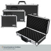 Alu Pistolenkoffer oder Kurzwaffenkoffer mit Zahlenschloss von HMF mit den Maßen 42 x 26 x 12 cm