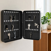 Schlüsselkasten mit 45 Haken von HMF in Schwarz