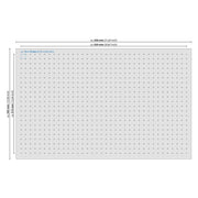 Double-Size Rasterschaumstoff von HMF mit den Maßen 345 x 550 mm und 50 mm Höhe