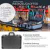 Alu Werkzeugkoffer leer, Universalkoffer, verstellbare Facheinteilung, HMF 14601-02, 46 x 15 x 33 cm