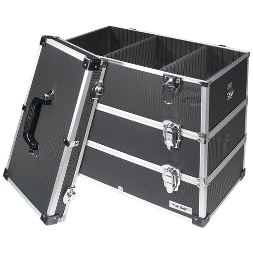 Alu Werkzeugkoffer mit 3 Etagen und verstellbare Facheinteilung von HMF