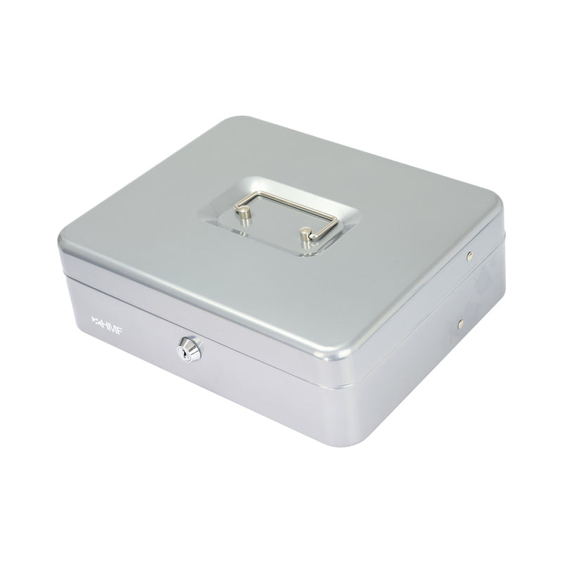 Geldkassette Scheinfächer mit Klammer HMF 15230-05 30 x 24 x 9 cm silber