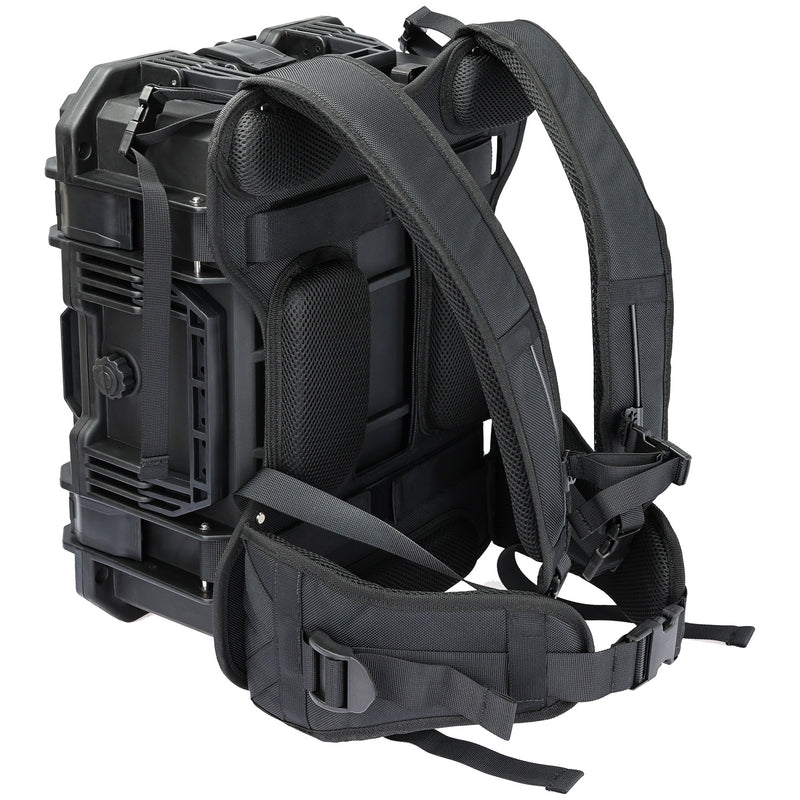 HMF Outdoorkoffer mit Trageriemen 15401-02 schwarz