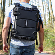 HMF Outdoorkoffer mit Trageriemen 15401-02 schwarz