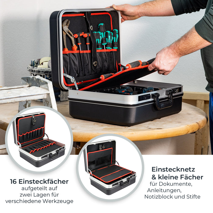 Werkzeugkoffer aus ABS Kunststoff von HMF